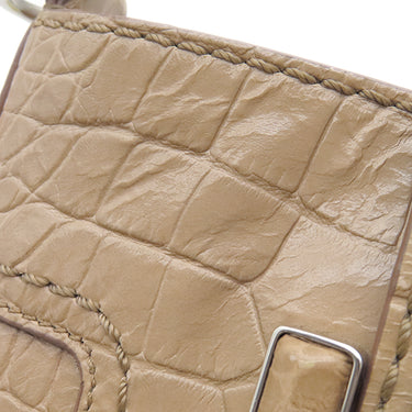 トッズ TODS ダブルT バケットバッグ MW41 ベージュ レザー 2WAYバッグ シルバー金具 ハンドバッグ ショルダーバッグ