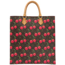 ルイヴィトン LOUIS VUITTON サック プラ M95010 モノグラム モノグラムキャンバス トートバッグ ゴールド金具 村上隆 茶 ハンドバッグ