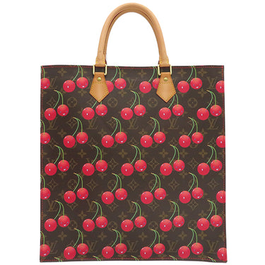 ルイヴィトン LOUIS VUITTON サック プラ M95010 モノグラム モノグラムキャンバス トートバッグ ゴールド金具 村上隆 茶 ハンドバッグ