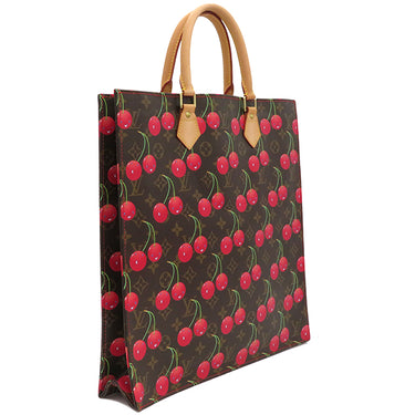 ルイヴィトン LOUIS VUITTON サック プラ M95010 モノグラム モノグラムキャンバス トートバッグ ゴールド金具 村上隆 茶 ハンドバッグ