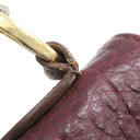 ルイヴィトン LOUIS VUITTON マジェスティウ リミテッド N91280 モノグラム×ボルドー モノグラムキャンバス オーストリッチ リザード ショルダーバッグ ゴールド金具 茶