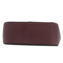 ルイヴィトン LOUIS VUITTON マジェスティウ リミテッド N91280 モノグラム×ボルドー モノグラムキャンバス オーストリッチ リザード ショルダーバッグ ゴールド金具 茶