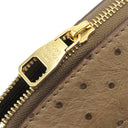 ルイヴィトン LOUIS VUITTON マジェスティウ リミテッド N91280 モノグラム×ボルドー モノグラムキャンバス オーストリッチ リザード ショルダーバッグ ゴールド金具 茶