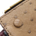 ルイヴィトン LOUIS VUITTON マジェスティウ リミテッド N91280 モノグラム×ボルドー モノグラムキャンバス オーストリッチ リザード ショルダーバッグ ゴールド金具 茶