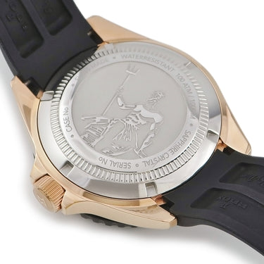 腕時計 エドックス EDOX ネプチュニアン オートマティック 80120-37RNNCA-NIR 自動巻き メンズ ブラック ゴールドPVD