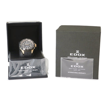 腕時計 エドックス EDOX ネプチュニアン オートマティック 80120-37RNNCA-NIR 自動巻き メンズ ブラック ゴールドPVD