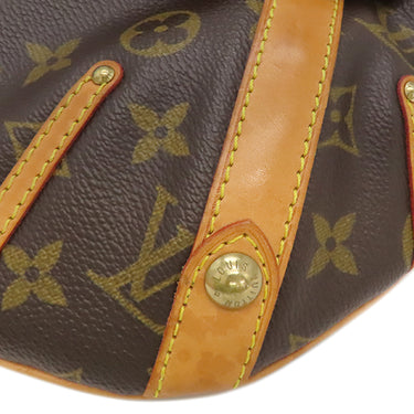 ルイヴィトン LOUIS VUITTON レオノール M92394 モノグラム モノグラムキャンバス ショルダーバッグ ゴールド金具 茶 ハンドバッグ 肩掛け
