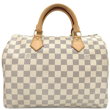 ルイヴィトン LOUIS VUITTON スピーディ 30 N41533 ダミエアズール ダミエアズールキャンバス ハンドバッグ ゴールド金具 白 ボストン