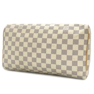 ルイヴィトン LOUIS VUITTON スピーディ 30 N41533 ダミエアズール ダミエアズールキャンバス ハンドバッグ ゴールド金具 白 ボストン