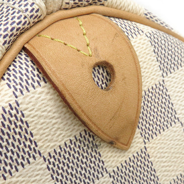 ルイヴィトン LOUIS VUITTON スピーディ 30 N41533 ダミエアズール ダミエアズールキャンバス ハンドバッグ ゴールド金具 白 ボストン