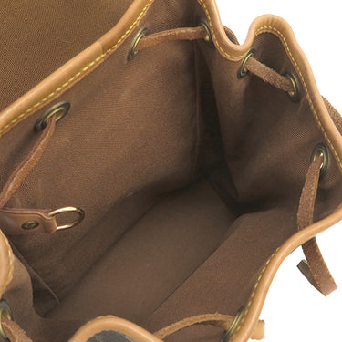 ルイヴィトン LOUIS VUITTON ミニ モンスリ M51137 モノグラム モノグラムキャンバス リュック・デイパック ゴールド金具 茶 バックパック