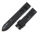 ショパール CHOPARD 純正 ブラック クロコダイル 腕時計パーツ 新品未使用 クロコ 替え ベルト バンド ストラップ シャイニー 18ｍｍ ブラック 黒