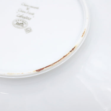 エルメス HERMES シャス グリーン ラブラドールレトリバー モーニングカップ＆ソーサー４客セット ホワイト×グリーン 陶磁器 食器 緑 犬柄