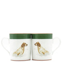 エルメス HERMES シャス イングリッシュセター マグカップ ペア ホワイト×グリーン 磁器 食器 白 緑 2個セット