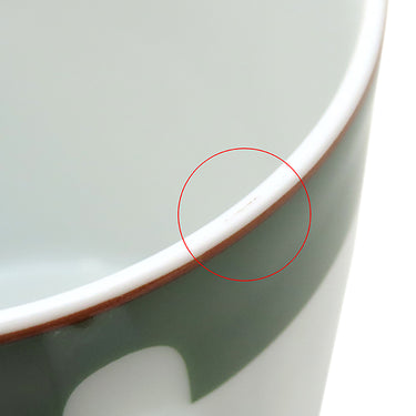 エルメス HERMES シャス イングリッシュセター マグカップ ペア ホワイト×グリーン 磁器 食器 白 緑 2個セット