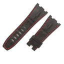 オーデマピゲ AUDEMARS PIGUET ロイヤルオーク用 クロコバンド ブラック クロコダイル 腕時計パーツ 新品同様 純正 替え ベルト ストラップ 28ｍｍ ブラック 黒