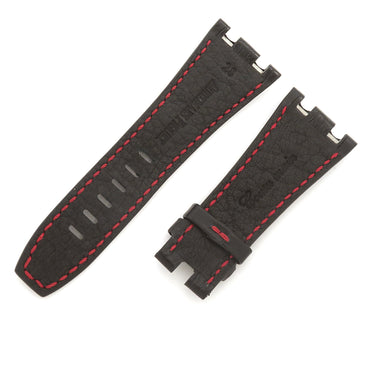 オーデマピゲ AUDEMARS PIGUET ロイヤルオーク用 クロコバンド ブラック クロコダイル 腕時計パーツ 新品同様 純正 替え ベルト ストラップ 28ｍｍ ブラック 黒