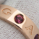 ブルガリ BVLGARI ローマンソルベ ピングゴールド K18YG アメジスト ピンクトルマリン ダイヤモンド #50(JP10) リング 指輪 750AU 9.5号