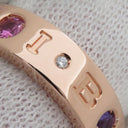ブルガリ BVLGARI ローマンソルベ ピングゴールド K18YG アメジスト ピンクトルマリン ダイヤモンド #50(JP10) リング 指輪 750AU 9.5号
