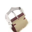 カルティエ Cartier サントスデュモン XL用 クロコバンド ブラウン クロコダイル 腕時計パーツ 未使用 純正 ベルト 替え 純正SS製尾錠付き 18ｍｍ ブラウン 茶