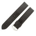 カルティエ Cartier ブラック クロコダイル ステンレススチール 腕時計パーツ 新品同様 純正 替え クロコバンド ベルト ストラップ 純正尾錠付き 19ｍｍ 黒