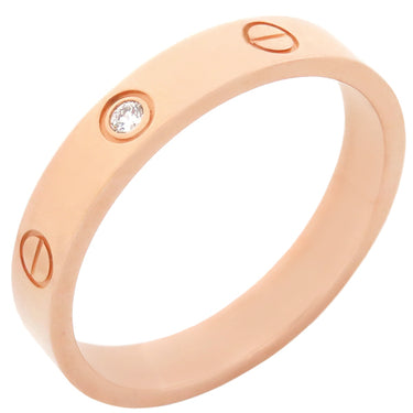 カルティエ Cartier ミニラブリング 1Pダイヤ B4050762 ピンクゴールド K18PG ダイヤモンド #62(JP22) リング 指輪 LOVE Ring 750 18K  YG PG RG 21号
