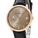 腕時計 ジラールペルゴ GIRARD PERREGAUX 1966 デイト & スモールセコンド 49543-52-B31-BK6A 自動巻き メンズ K18PG無垢 ブラウン バー