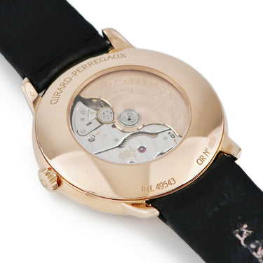 腕時計 ジラールペルゴ GIRARD PERREGAUX 1966 デイト & スモールセコンド 49543-52-B31-BK6A 自動巻き メンズ K18PG無垢 ブラウン バー