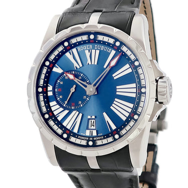 腕時計 ロジェデュブイ ROGER DUBUIS エクスカリバー 45 DBEX0543 自動巻き メンズ ネイビー ローマン スモセコ