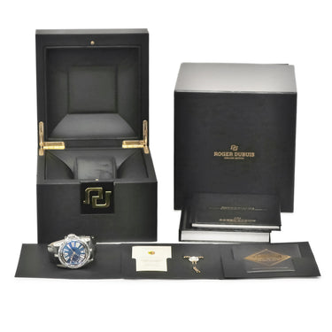 腕時計 ロジェデュブイ ROGER DUBUIS エクスカリバー 45 DBEX0543 自動巻き メンズ ネイビー ローマン スモセコ