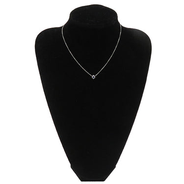 ノンブランド NON BRAND サファイア ダイヤ プラチナシルバー Pt850 サファイア ダイヤモンド ネックレス