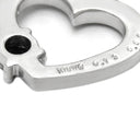 ノンブランド NON BRAND ブラックダイヤ ペンダント ホワイトゴールド K18WG ダイヤモンド ブラックダイヤモンド ネックレス ハートモチーフ