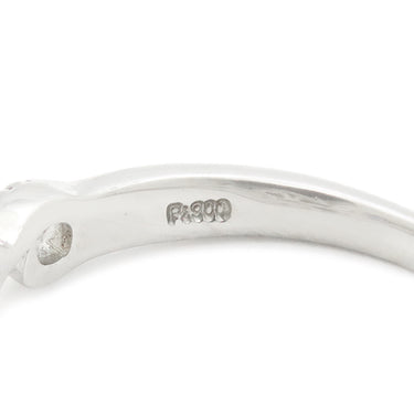 ノンブランド NON BRAND サファイア ダイヤリング プラチナシルバー Pt900 サファイア ダイヤモンド リング 指輪 11号