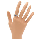 ノンブランド NON BRAND サファイア ダイヤリング プラチナシルバー Pt900 サファイア ダイヤモンド リング 指輪 11号