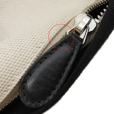 バレンシアガ BALENCIAGA バックパック ホワイト×ブラック キャンバス レザー リュック・デイパック シルバー金具 リュックサック 白 黒