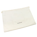 バレンシアガ BALENCIAGA バックパック ホワイト×ブラック キャンバス レザー リュック・デイパック シルバー金具 リュックサック 白 黒