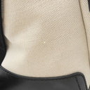 バレンシアガ BALENCIAGA バックパック ホワイト×ブラック キャンバス レザー リュック・デイパック シルバー金具 リュックサック 白 黒