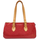 ルイヴィトン LOUIS VUITTON ローズウッド アヴェニュー M93507 ポムダムール モノグラムヴェルニ ショルダーバッグ ゴールド金具 肩掛け 赤