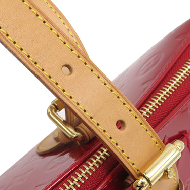 ルイヴィトン LOUIS VUITTON ローズウッド アヴェニュー M93507 ポムダムール モノグラムヴェルニ ショルダーバッグ ゴールド金具 肩掛け 赤