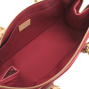 ルイヴィトン LOUIS VUITTON ローズウッド アヴェニュー M93507 ポムダムール モノグラムヴェルニ ショルダーバッグ ゴールド金具 肩掛け 赤