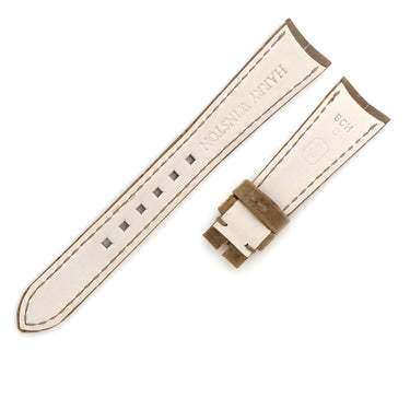 ハリーウィンストン Harry Winston ブラウン クロコダイル 腕時計パーツ 未使用 純正 替え クロコ バンド ベルト ストラップ 17ｍｍ ブラウン 茶