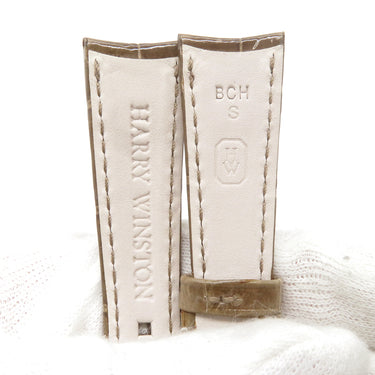 ハリーウィンストン Harry Winston ブラウン クロコダイル 腕時計パーツ 未使用 純正 替え クロコ バンド ベルト ストラップ 17ｍｍ ブラウン 茶