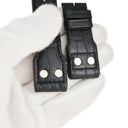 IWC IWC 純正 パイロットウォッチ クロコバンド ブラック クロコダイル 腕時計パーツ 新品同様 替え レザー ベルト ストラップ 予備 スペア 交換 22mm ブラック 黒