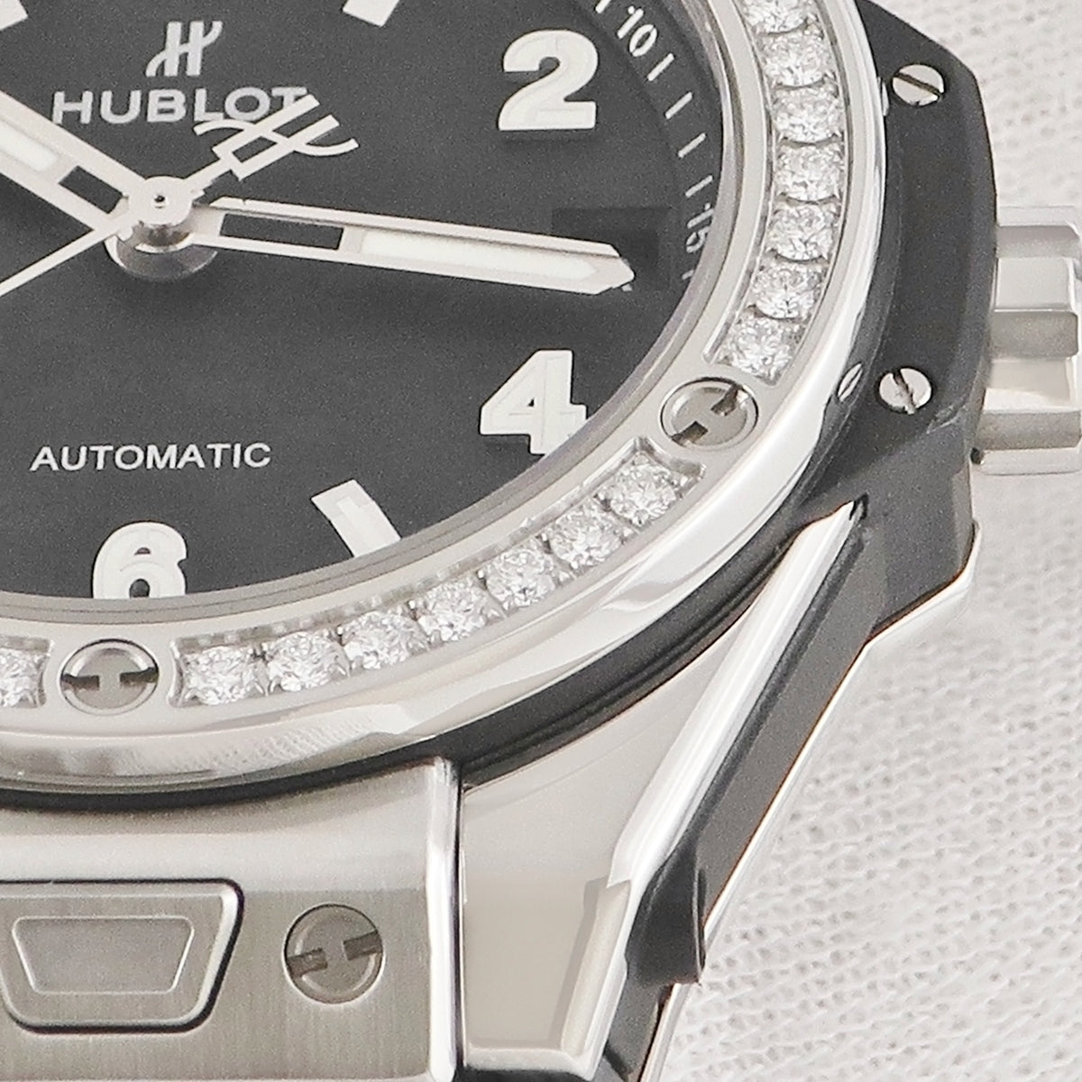 HUBLOT ビックバン 自動巻き Hublot腕時計 [文字盤]白い[ケース]シルバー [ベルト]白い BIG