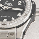 腕時計 ウブロ HUBLOT ビッグバン ワンクリック スチールダイヤモンド 465.SX.1170.RX.1204 自動巻き メンズ 純正ダイヤ ブラック