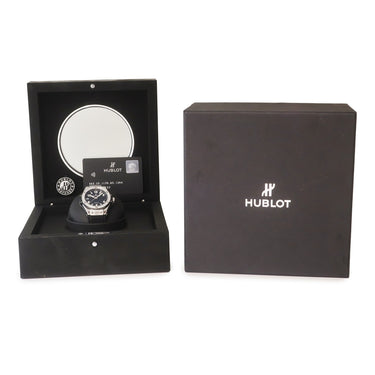 腕時計 ウブロ HUBLOT ビッグバン ワンクリック スチールダイヤモンド 465.SX.1170.RX.1204 自動巻き メンズ 純正ダイヤ ブラック