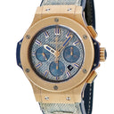 腕時計 ウブロ HUBLOT ビッグバン ジーンズ クロノ 301.PL.2780.NR.JEANS 自動巻き メンズ K18RG無垢 限定 ラウンド