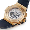 腕時計 ウブロ HUBLOT ビッグバン ジーンズ クロノ 301.PL.2780.NR.JEANS 自動巻き メンズ K18RG無垢 限定 ラウンド