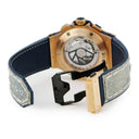 腕時計 ウブロ HUBLOT ビッグバン ジーンズ クロノ 301.PL.2780.NR.JEANS 自動巻き メンズ K18RG無垢 限定 ラウンド