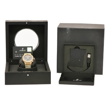 腕時計 ウブロ HUBLOT ビッグバン ジーンズ クロノ 301.PL.2780.NR.JEANS 自動巻き メンズ K18RG無垢 限定 ラウンド